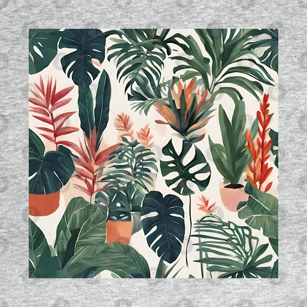 Boho Chic Leaf prints Minimalist Tropical Botanical Plants by Tina